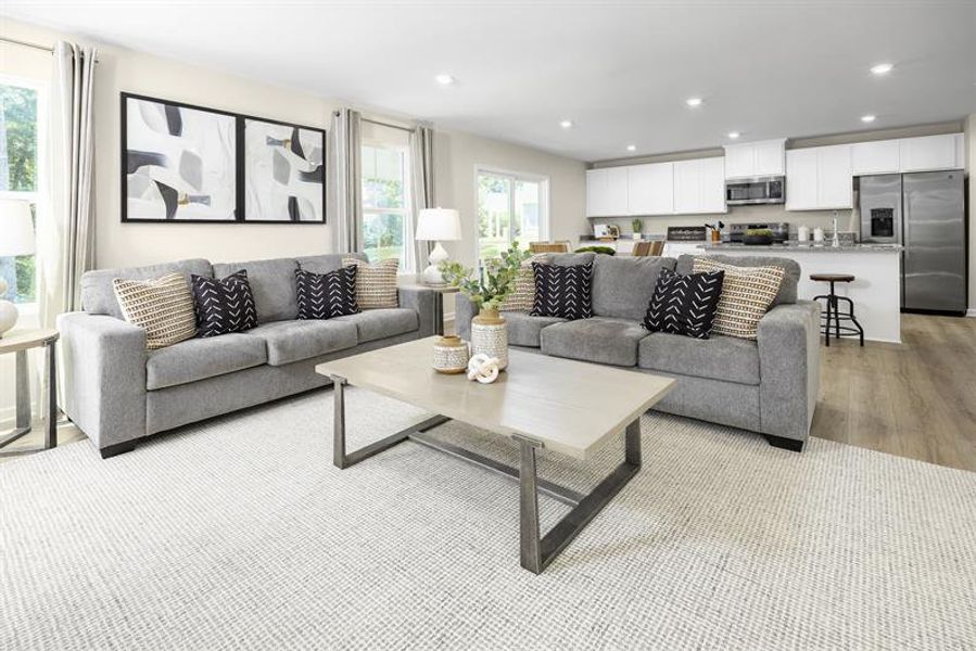 Representative furnished interior of a home built from the Sequoia by Ryan Homes in Laney Farms, Pageland (Image 9).