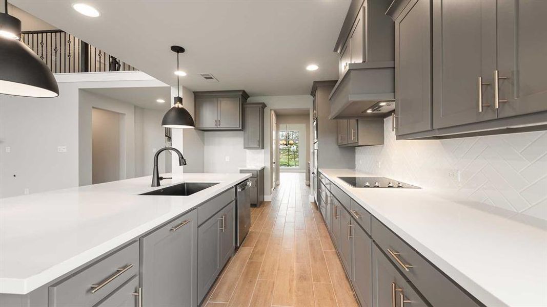 Furnished interior view inside a new home in Terraces 72', Rockwall (Image 11).