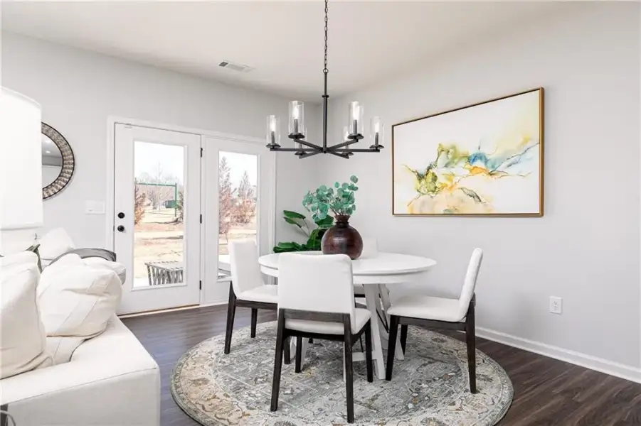 Furnished interior view inside a new home in Madison at Buice Lake, Acworth (Image 4).