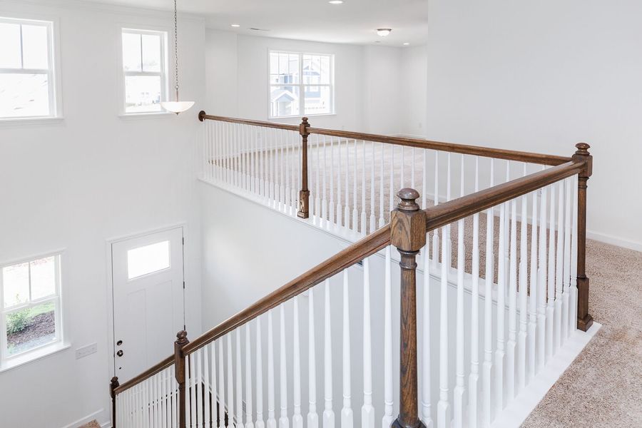 Representative unfurnished interior of a home built from the Palmer by Mattamy Homes in Magnolia Park, Garner (Image 9). Representative unfurnished interior of a home built from the Palmer by Mattamy Homes in Magnolia Park, Garner (Image 9).