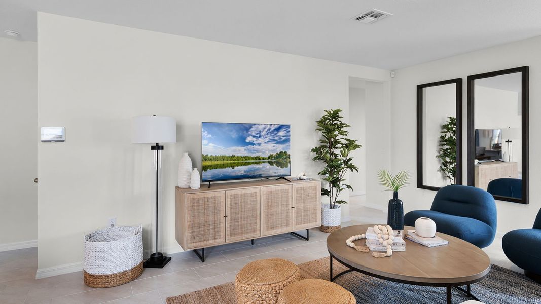 Furnished interior view inside a new home in Crosswinds, Haines City (Image 14).