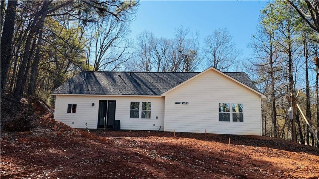 Exterior details and patio area of a home in , Hiram (Image 11).