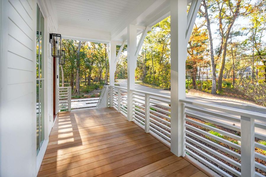 Exterior details and patio area of a home in , Johns Island (Image 28).