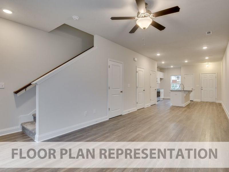 Spacious, unfurnished interior of a new home in Forrest Bluff Townhomes, North Augusta (Image 20).