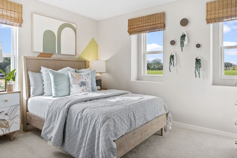 Spacious secondary bedrooms