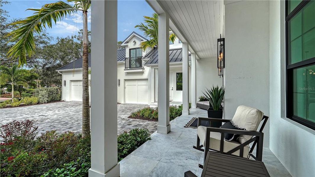 Exterior details and patio area of a home in , Sarasota (Image 2).