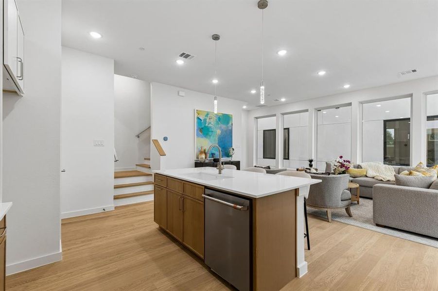 Furnished interior view inside a new home in , Dallas (Image 17).