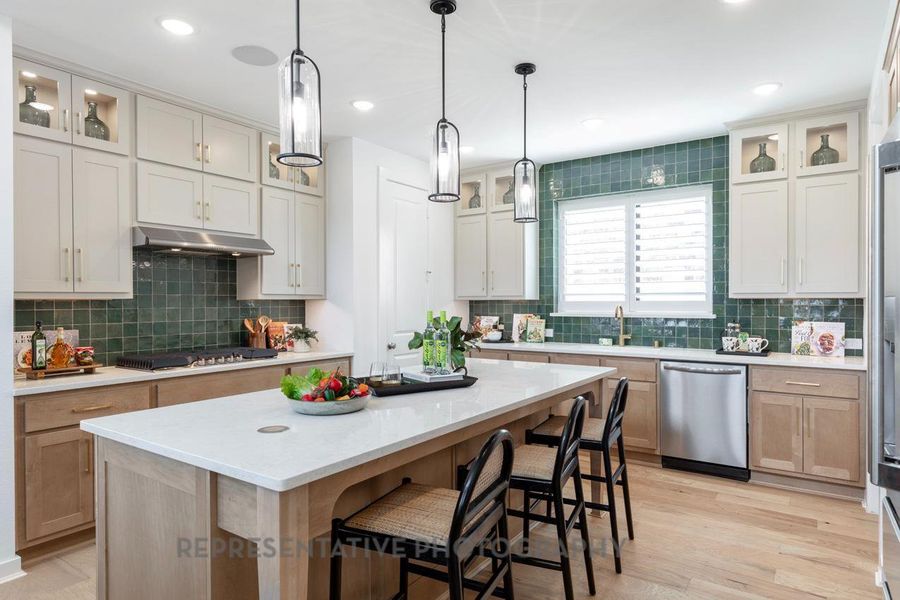 Furnished interior view inside a new home in Bridgeland: 40ft. lots, Cypress (Image 9).