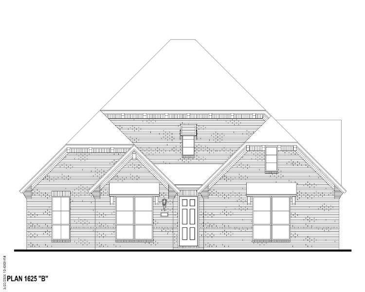 Plan 1625 Elevation B Plan 1625 Elevation B