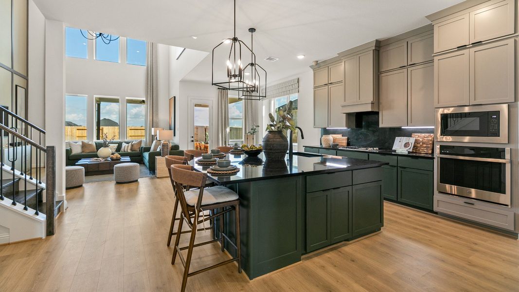 Representative furnished interior of a home built from the Rosewood by DRB Homes in Brookewater, Rosenberg (Image 8).