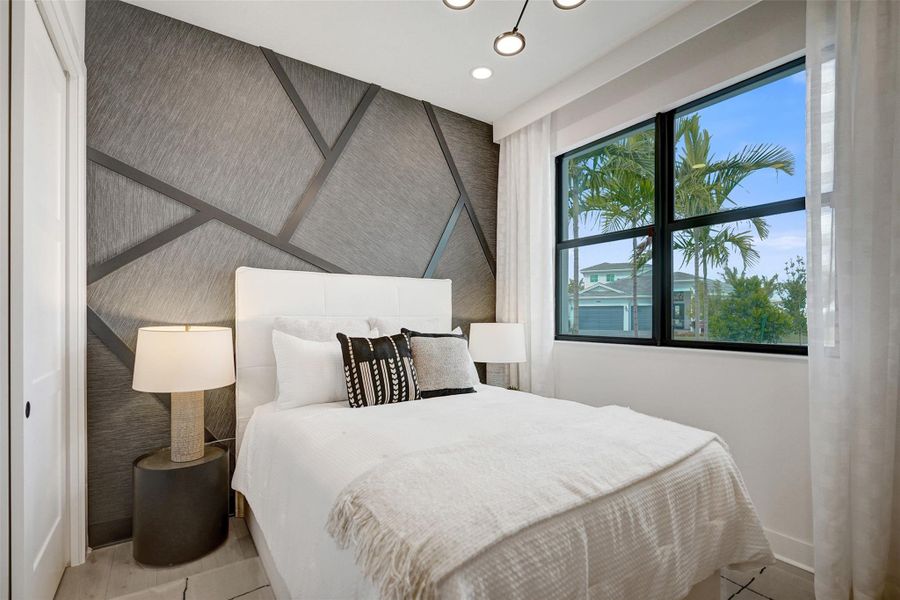 Furnished interior view inside a new home in Esprit at Avenir, Palm Beach Gardens (Image 54).