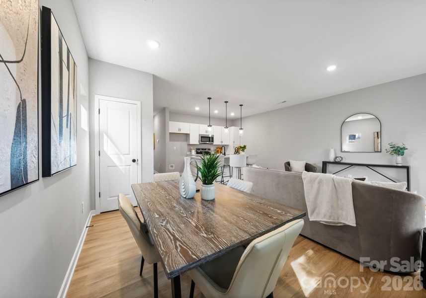 Furnished interior view inside a new home in , Charlotte (Image 8).