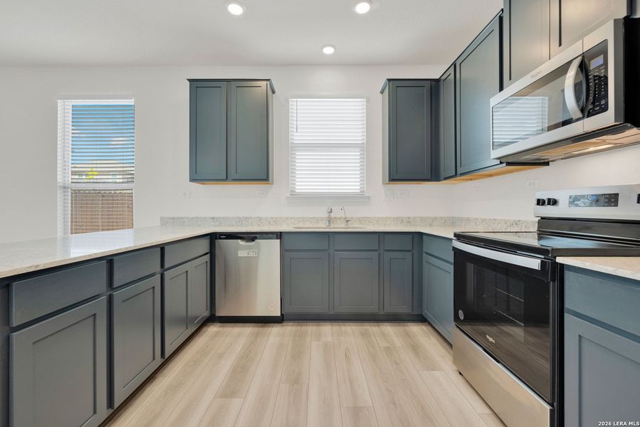 Furnished interior view inside a new home in , Converse (Image 6).