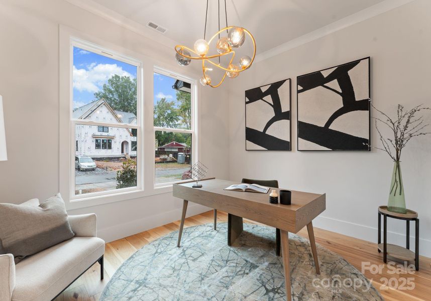 Furnished interior view inside a new home in , Charlotte (Image 10). Furnished interior view inside a new home in , Charlotte (Image 10).