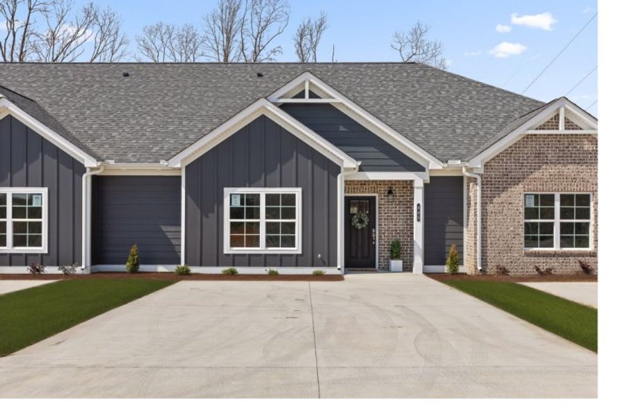Front exterior of a new home in The Eleuthera, Chattanooga, TN, highlighting curb appeal (Image 22).