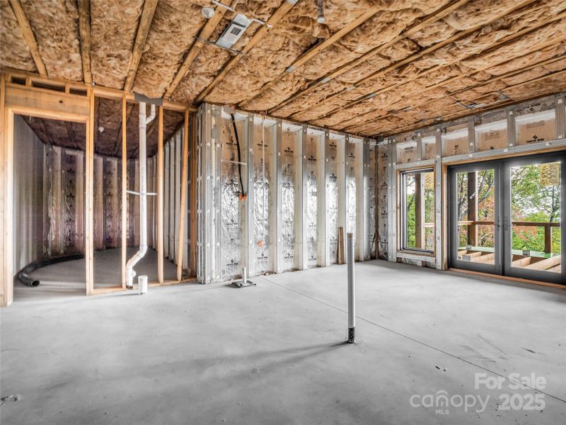 In-progress construction of a new home in , Mill Spring, NC (Image 26).