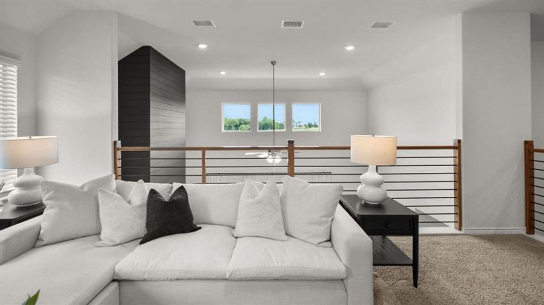 Furnished interior view inside a new home in The Preserve at Forum, Grand Prairie (Image 11). Furnished interior view inside a new home in The Preserve at Forum, Grand Prairie (Image 11).