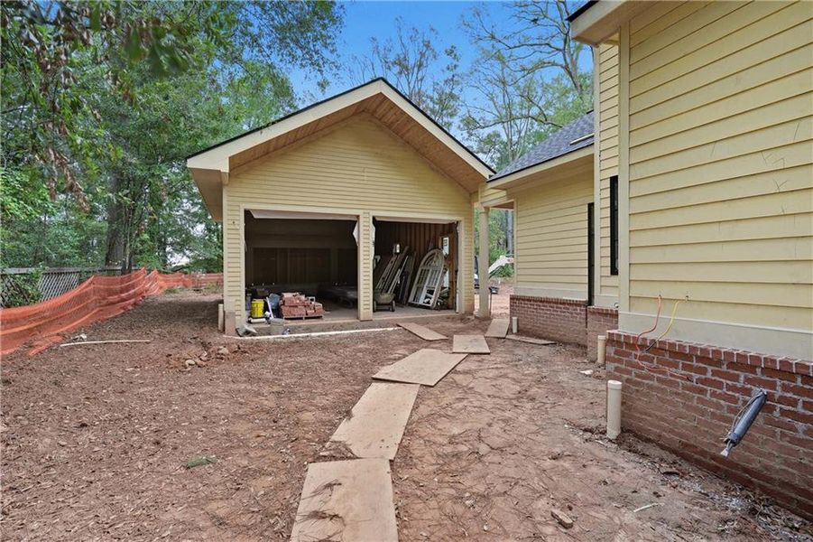 Exterior details and patio area of a home in , Atlanta (Image 3).