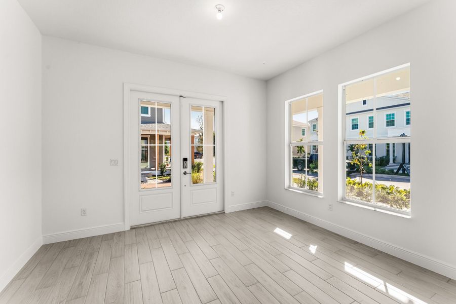Representative unfurnished interior of a home built from the Marigold by Mattamy Homes in Newfield - Rosette Park, Palm City (Image 11).