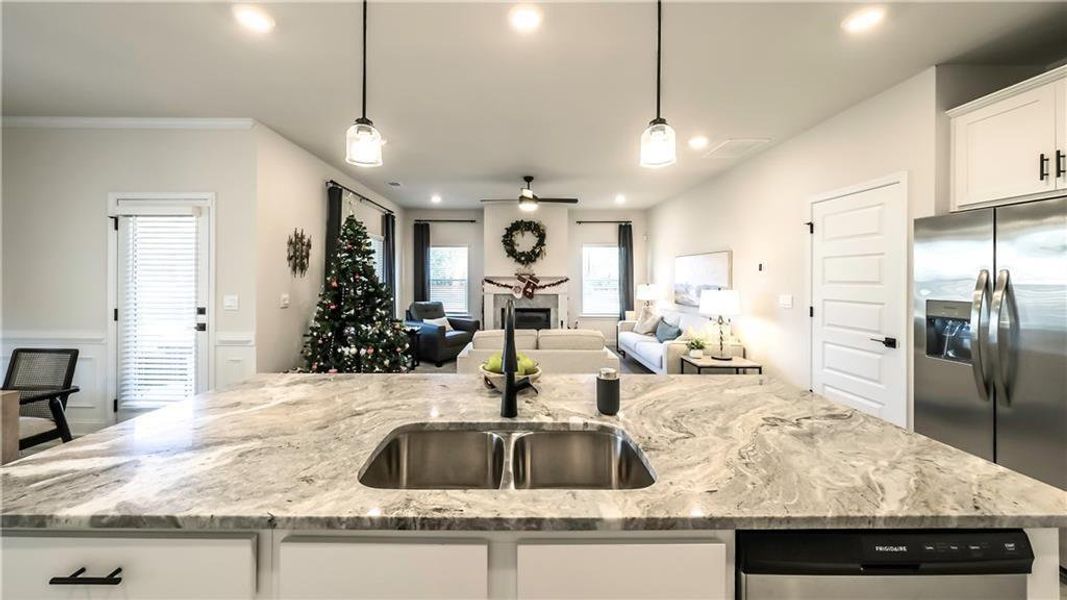 Furnished interior view inside a new home in Canterbury Villas, Carrollton (Image 27).