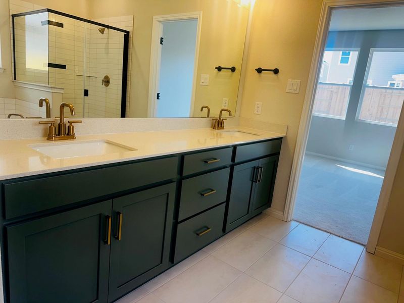 Furnished interior view inside a new home in Patterson Ranch, Georgetown (Image 9). Furnished interior view inside a new home in Patterson Ranch, Georgetown (Image 9).