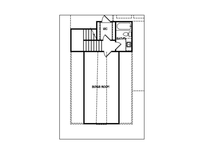 2D floor plan layout for the The Blackburn by My Home Communities in Pinegate, Covington, GA (Image 4).