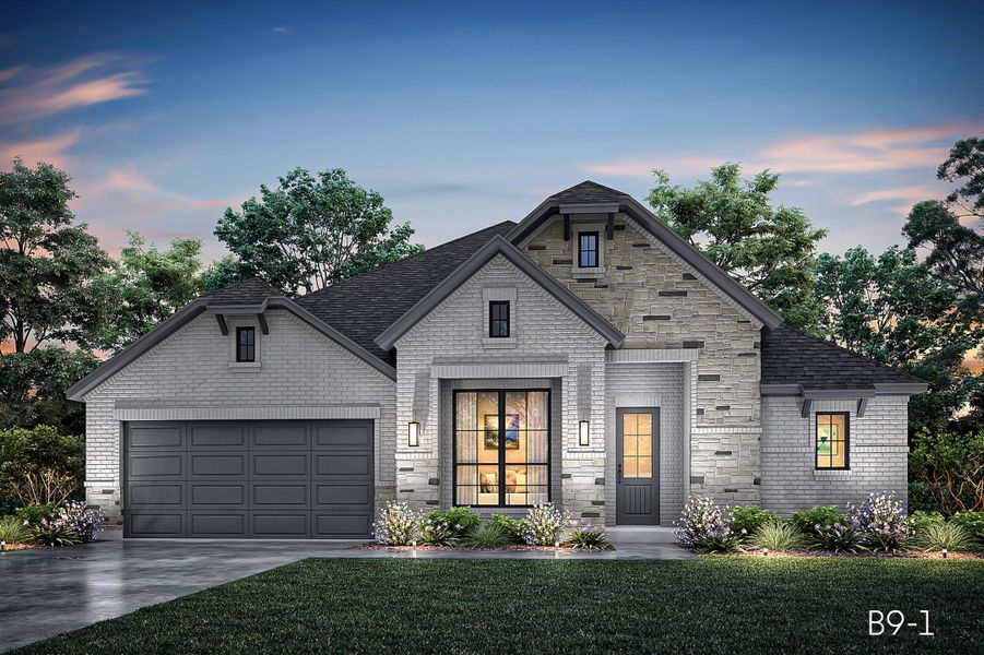 Representative exterior photo of a completed home built from the Denver by John Houston Homes in Redden Farms - Phase 1, Midlothian, TX (Image 1). Representative exterior photo of a completed home built from the Denver by John Houston Homes in Redden Farms - Phase 1, Midlothian, TX (Image 1).