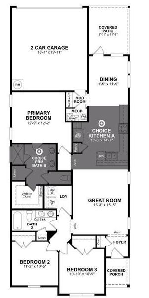 Beazer Homes Treeline Salado Floorplan.