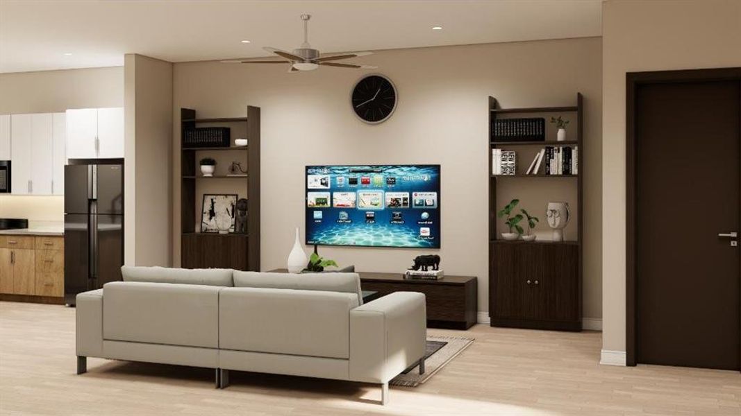 Furnished interior view inside a new home in , Suwanee (Image 7).