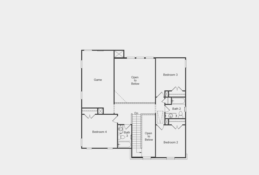 2D floor plan layout of this home in The Ranch at Uptown Celina 55s, Celina, TX (Image 7). 2D floor plan layout of this home in The Ranch at Uptown Celina 55s, Celina, TX (Image 7).