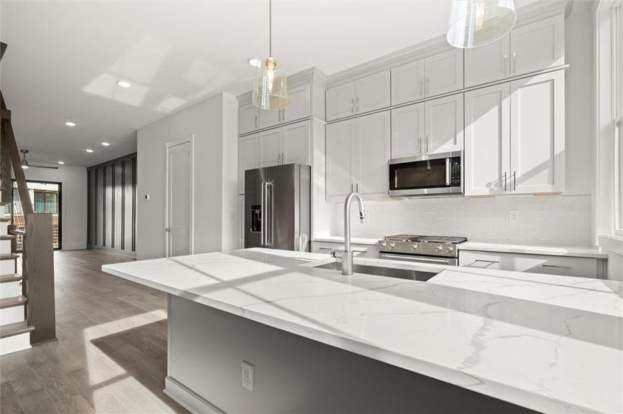 Furnished interior view inside a new home in , Alpharetta (Image 5).