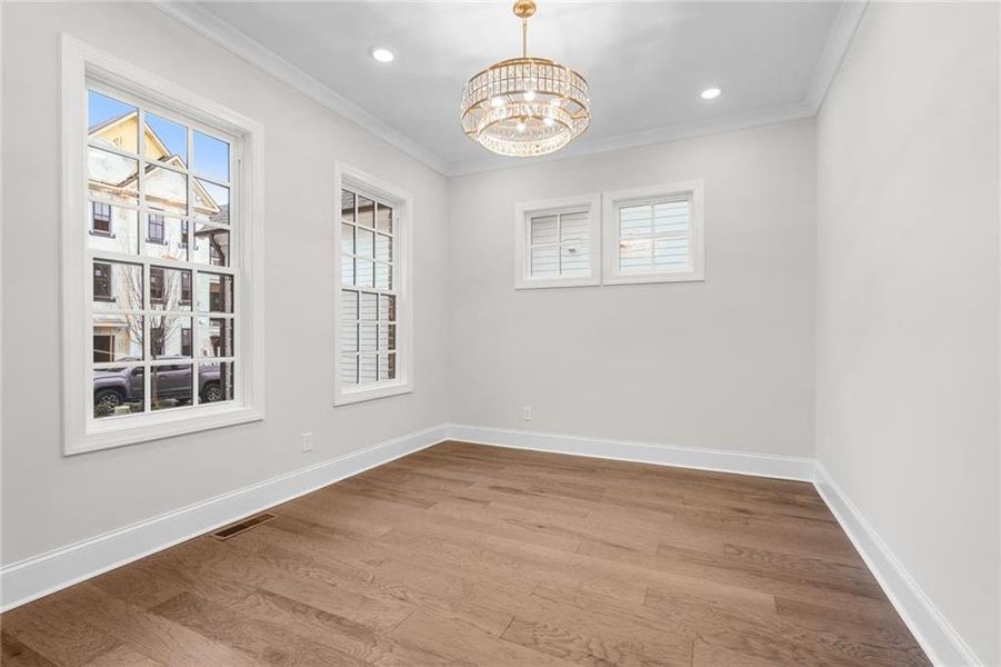 Spacious, unfurnished interior of a new home in Waterside Single Family, Peachtree Corners (Image 47). Spacious, unfurnished interior of a new home in Waterside Single Family, Peachtree Corners (Image 47).