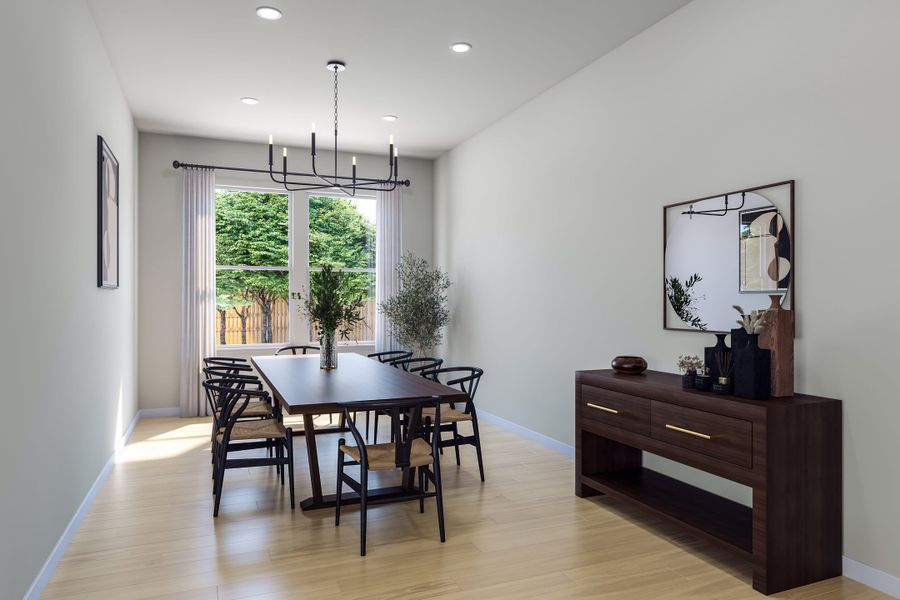 Furnished interior view inside a new home in Heritage, Dripping Springs (Image 9).