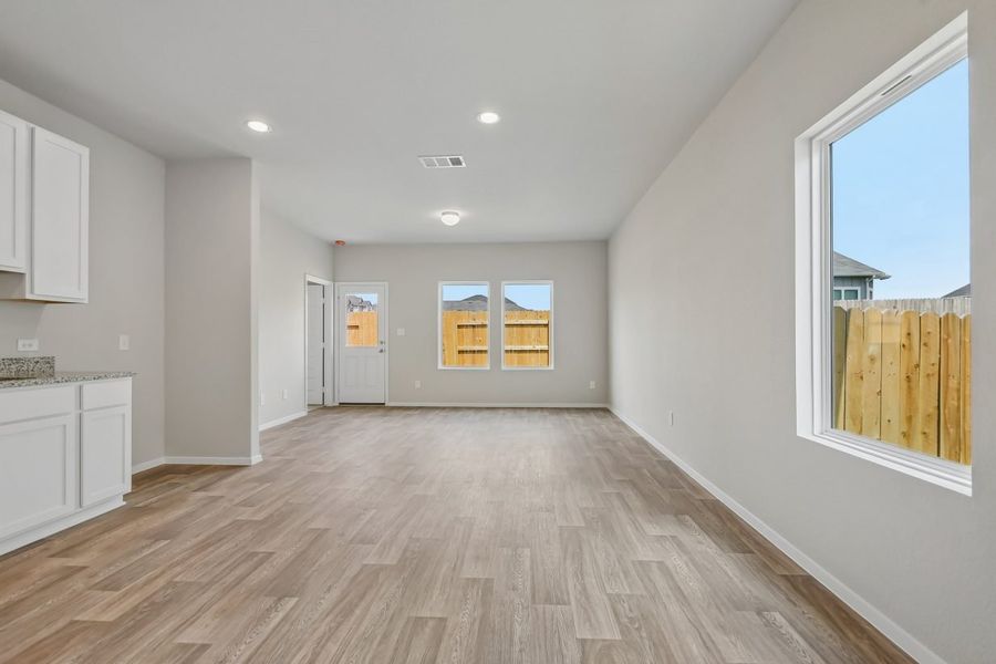 Representative unfurnished interior of a home built from the Durango 1230 by Brohn Homes in Durango, Mustang Ridge (Image 12). Representative unfurnished interior of a home built from the Durango 1230 by Brohn Homes in Durango, Mustang Ridge (Image 12).