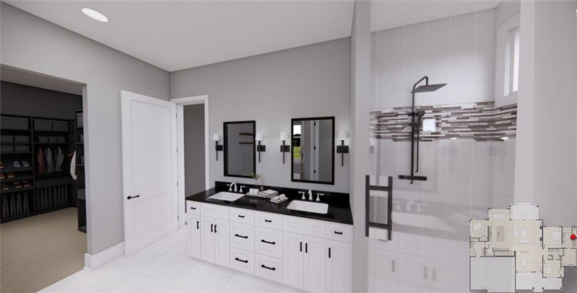 Furnished interior view inside a new home in , Ellijay (Image 10).