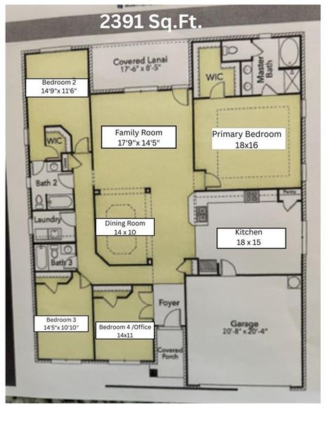 2D floor plan layout of this home in , Maysville, GA (Image 3).