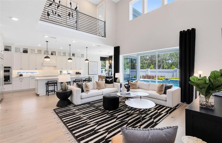 Furnished interior view inside a new home in Parkside Trails, Clermont (Image 7).
