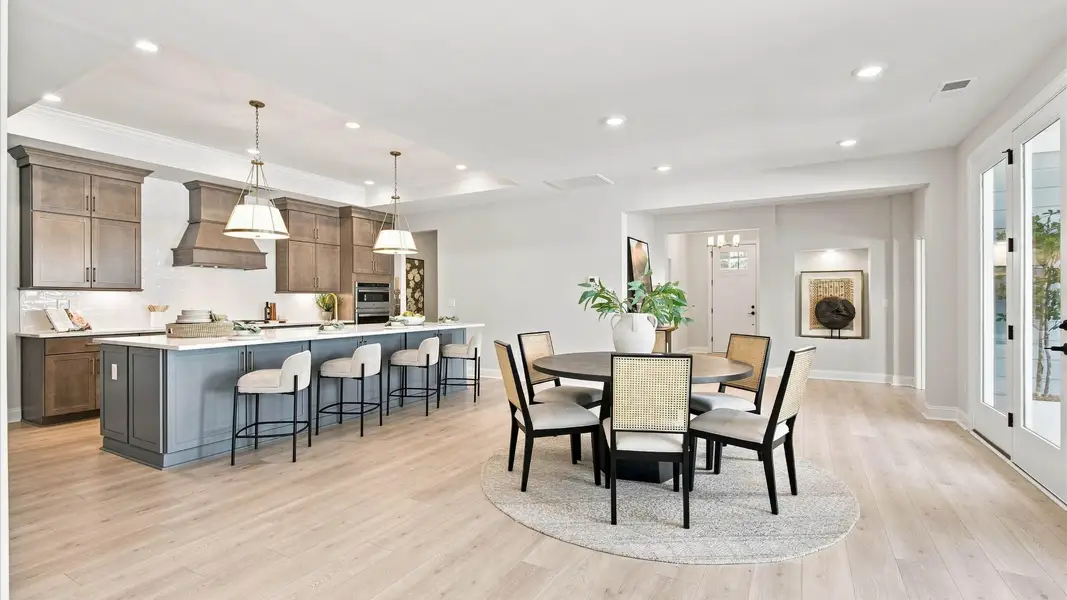 Furnished interior view inside a new home in The Courtyards at Hodges Farm, Charlotte (Image 11).