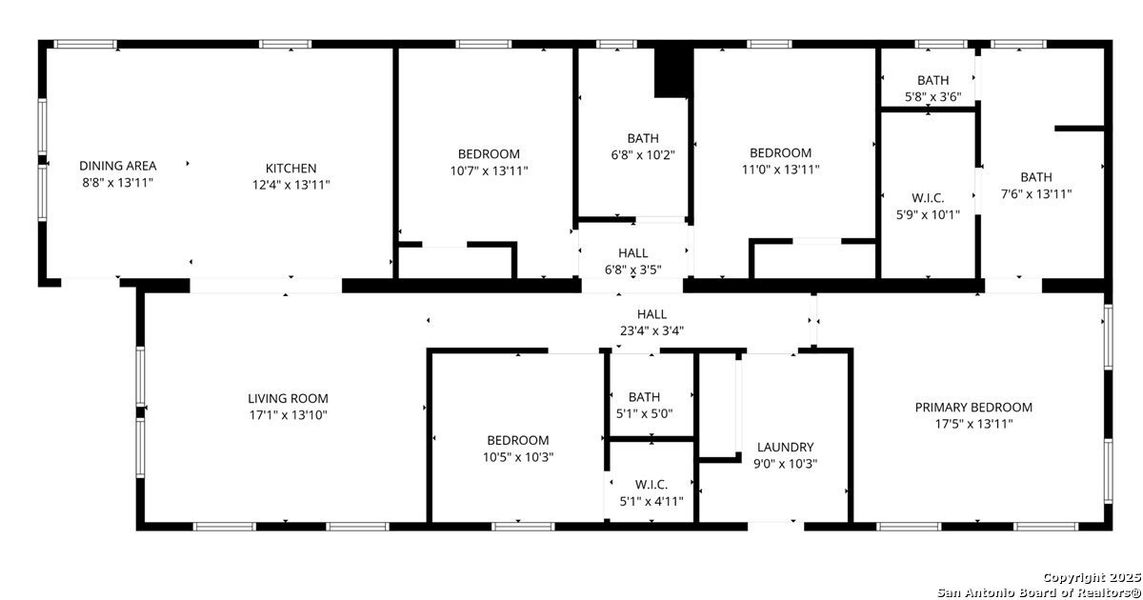 2D floor plan layout of this home in , San Antonio, TX (Image 2).