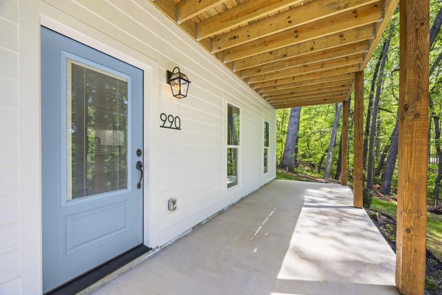 Exterior details and patio area of a home in , Lavonia (Image 30).