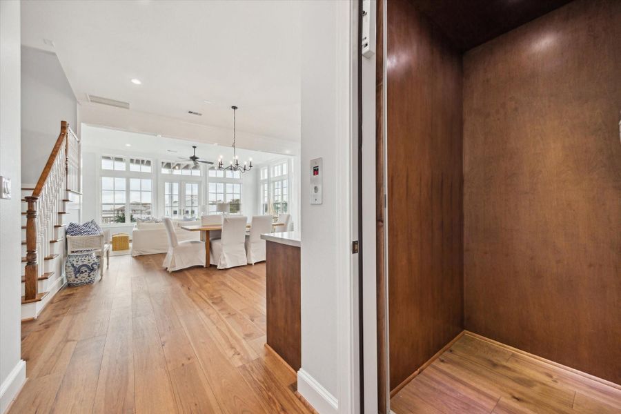 Elevator installed. Elevator installed.