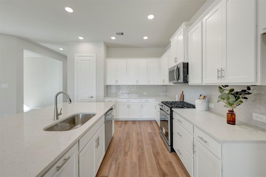 Furnished interior view inside a new home in Jordan Ranch - Terrace Collection, Fulshear (Image 3).
