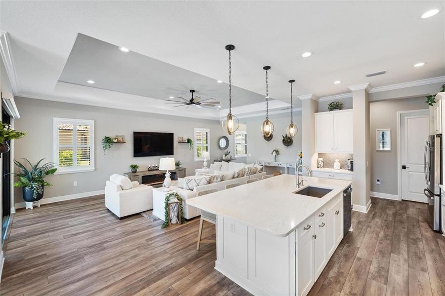 Furnished interior view inside a new home in , Venice (Image 8). Furnished interior view inside a new home in , Venice (Image 8).