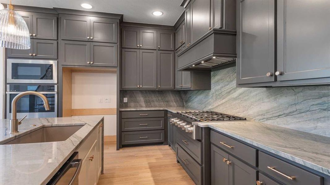 Furnished interior view inside a new home in Fields 50', Frisco (Image 9). Furnished interior view inside a new home in Fields 50', Frisco (Image 9).