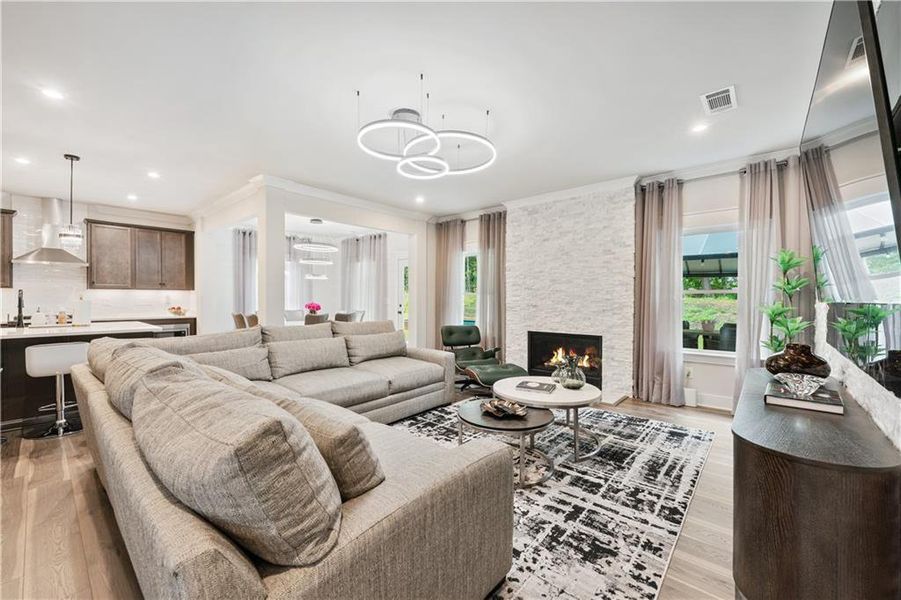 Furnished interior view inside a new home in Springside Reserve, Powder Springs (Image 44). Furnished interior view inside a new home in Springside Reserve, Powder Springs (Image 44).