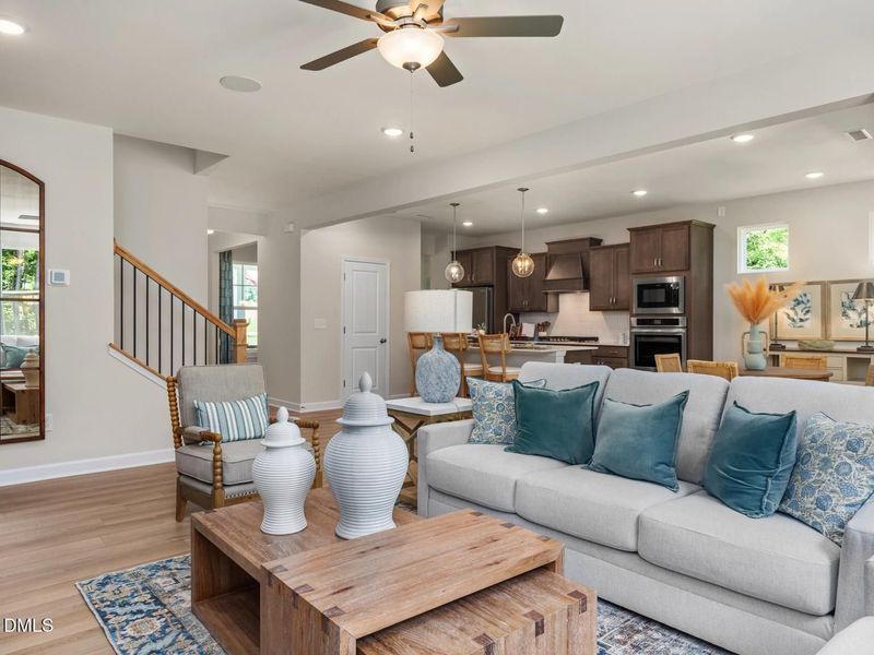 Furnished interior view inside a new home in Wendell Ridge, Wendell (Image 9).