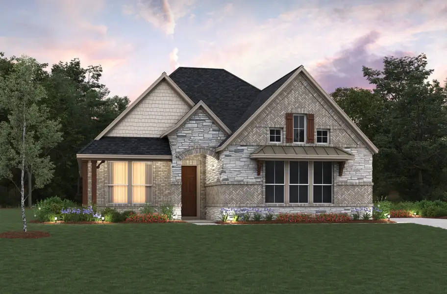 Representative exterior photo of a completed home built from the Cameron by Beazer Homes in Timber Hollow, Magnolia, TX (Image 1). Representative exterior photo of a completed home built from the Cameron by Beazer Homes in Timber Hollow, Magnolia, TX (Image 1).