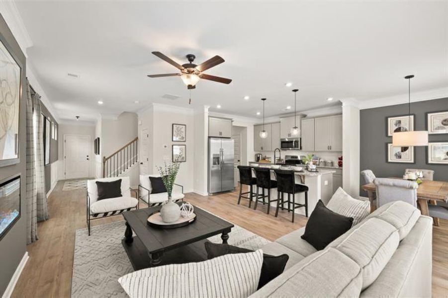 Furnished interior view inside a new home in Jameson Towns, Villa Rica (Image 20).