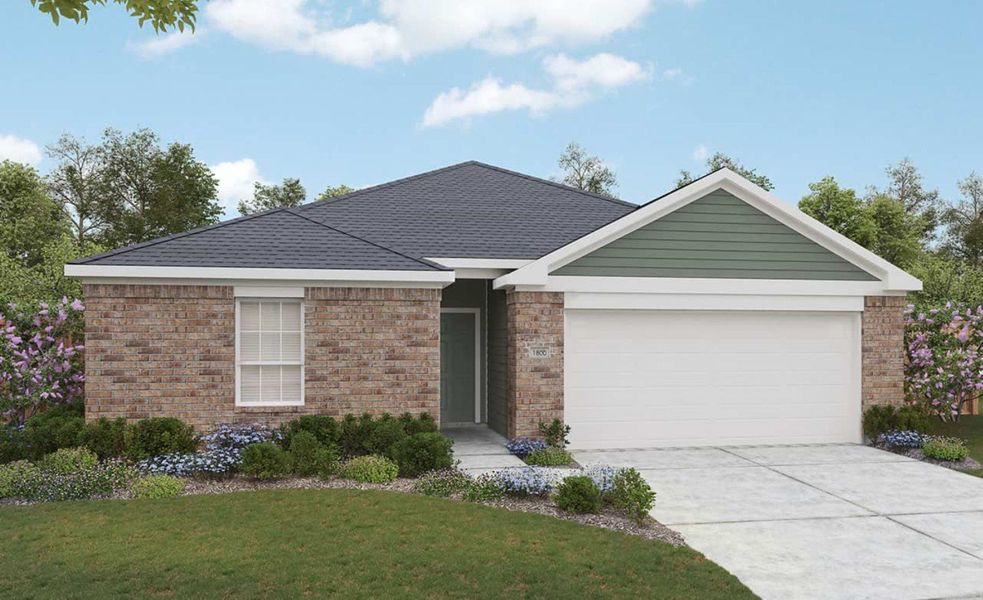 2D floor plan layout for the Driskill by DRB Homes in Westridge, San Antonio, TX (Image 4).