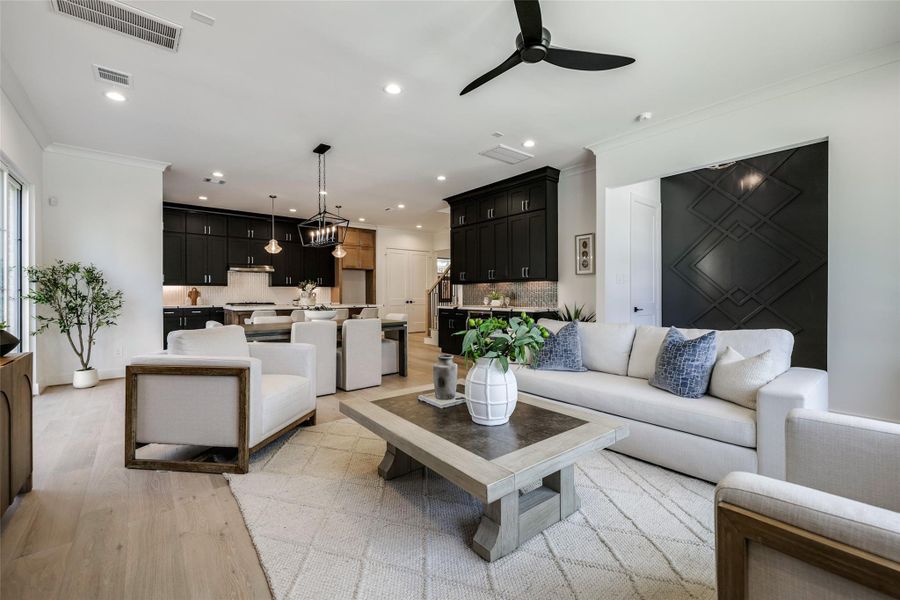 Furnished interior view inside a new home in , Houston (Image 34).